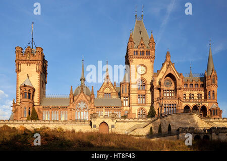 Schloss Drachenburg, Siebengebirge, Königswinter, Nordrhein-Westfalen, Deutschland Stockfoto