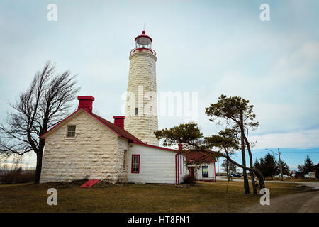 Zeigen Sie Clark Lighthouse, Ripley, Ontario, Kanada Stockfoto