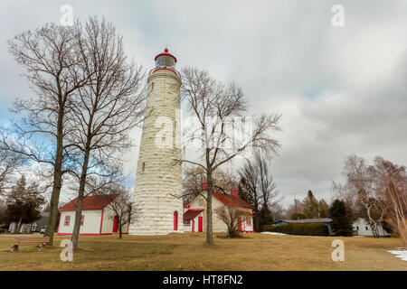 Zeigen Sie Clark Lighthouse, Ripley, Ontario, Kanada Stockfoto