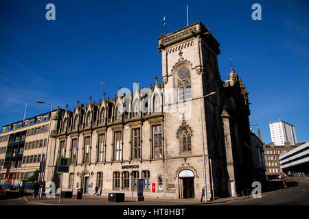 Die Chamber Of Commerce ist ein flämischen Neo-gotischen Grade A aufgeführten Gebäude befindet sich entlang der Panmure Street in Dundee, Großbritannien Stockfoto