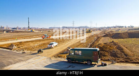 Baustelle - Stuttgart 21 - Wendlingen am Neckar Stockfoto