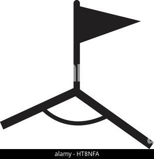 Ecke Flag Icon Illustration-design Stock Vektor