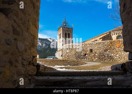 Église Saint-Michel des Winkel, Les Angles, Pyrenäen Orientales, Frankreich Stockfoto