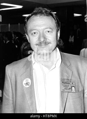 Ken Livingstone, Labour party Mitglied des Parlaments für Brent East, besucht am Parteitag in Brighton, England am 5. Oktober 1989. Stockfoto