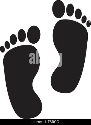 foot print Icon Illustration-design Stock Vektor