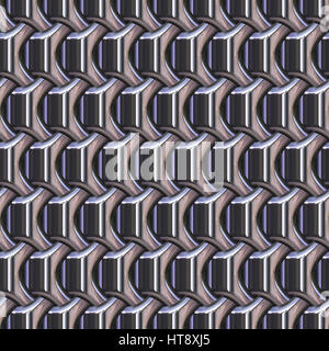 Metall abstrakte nahtlose Darstellung Webart Design-Hintergrund. Stockfoto