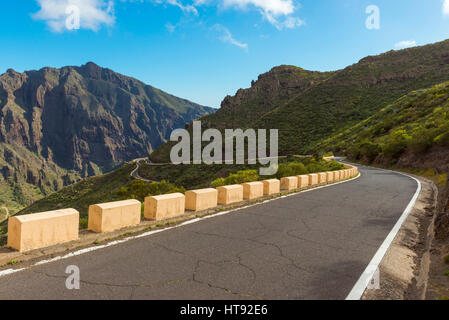 Passstraße, Teno-Gebirge, Masca, Teneriffa, Kanarische Inseln, Spanien Stockfoto