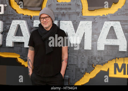 Chris McKay Teilnahme an der Premiere von "The Lego Batman-Film," im Regency Village Theatre in Westwood, Los Angeles, Kalifornien.  Mit: Chris McKay, Chris Taylor wo: Los Angeles, California, Vereinigte Staaten von Amerika bei: 4. Februar 2017 Stockfoto