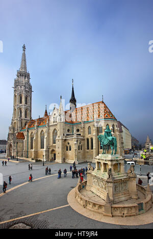 Matthias Kirche (matyas templom), Castle hill (varhegy), Buda, Budapest, Ungarn Stockfoto