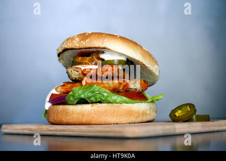 Vegane Buffalo Ranch Sandwich Stockfoto