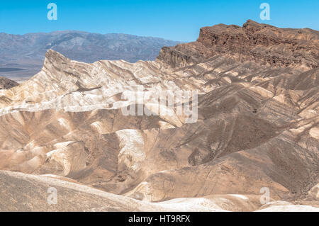 Blick über die Dünen am Zabriskie Point in Death Valley Nationalpark, Kalifornien Stockfoto