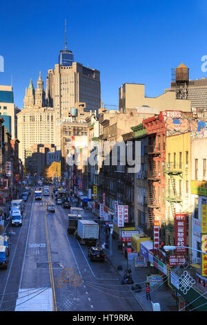 USA, New York City, Manhattan, Chinatown Stockfoto