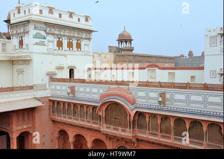 Indien Junagarh Fort in Bikaner Rajasthan Stockfoto