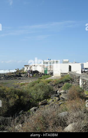 Strand von El Golfo, Lanzarote Stockfoto