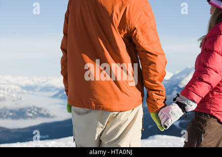 Skifahrer-paar Stockfoto