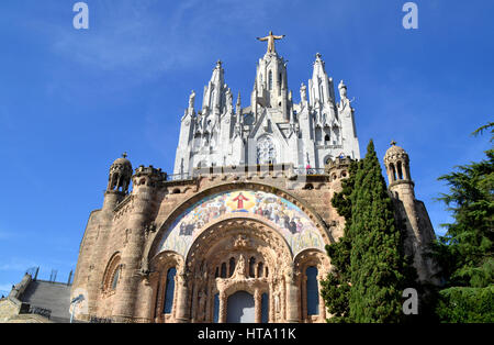 Expiatory Kirche des Heiligsten Herzens Jesu in Barcelona, Spanien Stockfoto
