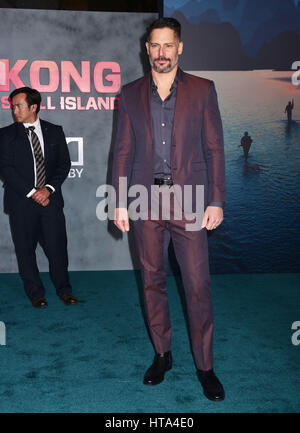 Los Angeles, USA. 8. März 2017. Joe Manganiello bei der Kong Skull Island-Premiere auf der Microsoft-Theatre in Los Angeles. 8. März 2017. Bildnachweis: Longifilis/USA/Alamy Live-Nachrichten Stockfoto