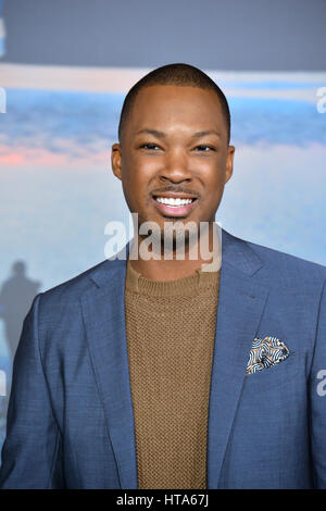 Los Angeles, USA. 8. März 2017. LOS ANGELES, CA. 8. März 2017: Schauspieler Corey Hawkins bei der Premiere für "Kong: Skull Island" bei Dolby Theater, Hollywood. Bildnachweis: Sarah Stewart/Alamy Live-Nachrichten Stockfoto