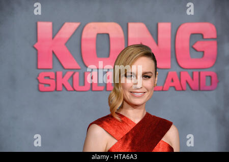 Los Angeles, USA. 8. März 2017. LOS ANGELES, CA. 8. März 2017: Schauspielerin Brie Larson bei der Premiere für "Kong: Skull Island" bei Dolby Theater, Hollywood. Bildnachweis: Sarah Stewart/Alamy Live-Nachrichten Stockfoto