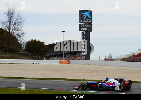 Montmelo, Spanien. 8. März 2017. Daniil Kvyat (Toro Rosso), während zwei eines der letzten Formel-1-Winter Tests in Circuit de Barcelona im 8. März 2017 in Montmelo, Spanien. Foto: S.Lau Credit: Dpa/Alamy Live-Nachrichten Stockfoto