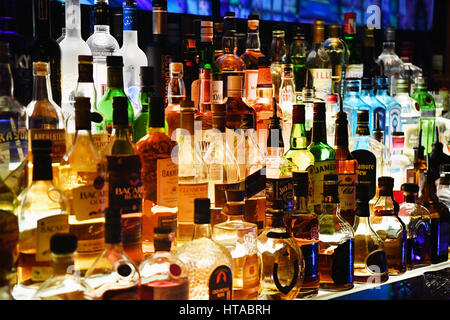 Berlin, Deutschland. 13. Februar 2017. Blick auf die Bar in Berlin, Deutschland, 13. Februar 2017 zu befreien. Foto: Jens Kalaene/Dpa-Zentralbild/ZB/Dpa/Alamy Live News Stockfoto