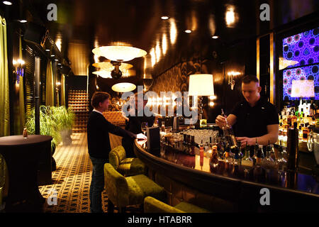 Berlin, Deutschland. 13. Februar 2017. Blick auf die Bar in Berlin, Deutschland, 13. Februar 2017 zu befreien. Foto: Jens Kalaene/Dpa-Zentralbild/ZB/Dpa/Alamy Live News Stockfoto