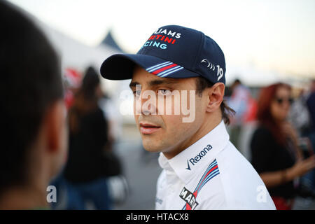 Barcelona, Spanien. 9. März 2017. Formel 1 Probefahrten 2017 in Barcelona Felipe Massa (BH #19), Williams Martini Racing Foto: Cronos/Hasan Bratic Credit: Cronos Foto/Alamy Live News Stockfoto