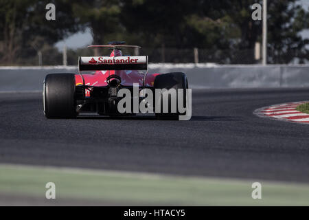 Barcelona, Spanien. 9. März 2017. Formel 1 Probefahrten 2017 in Barcelona Sebastian Vettel (GER #5), Scuderia Ferrari Foto: Cronos/Hasan Bratic Credit: Cronos Foto/Alamy Live News Stockfoto