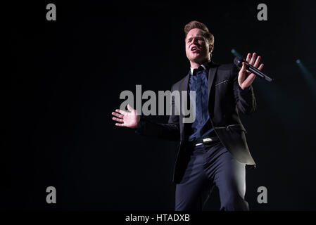 Leeds UK. 9. März 2017. Olly Murs führt in der Leeds erste direkte Arena, Leeds UK auf seine Überschrift UK-Tour 2017, Leeds 03.09.2017 © Gary Mather/Alamy Live News Stockfoto