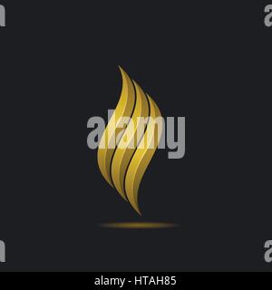 Feuer-Logo-Vorlage Stock Vektor