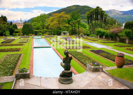 Formale Gärten der Villa Taranto, Lago Maggiore, Italien Stockfoto