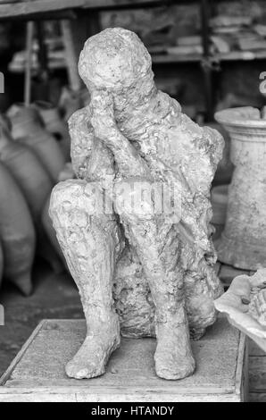 Alten Backöfen in der Stadt Pompeji. Ausbruch des Vesuv. Neapel, Kampanien, Italien Stockfoto