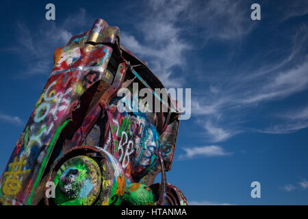 Cadillac Ranch, Amarillo, Texas, USA Stockfoto