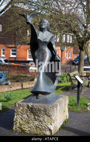 Allgemeine Ansicht von West Malling in Kent, Großbritannien. Stockfoto