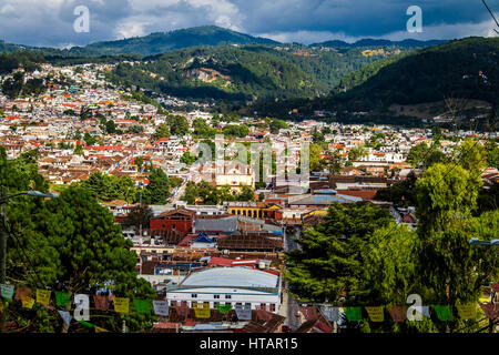 Luftaufnahme von San Cristobal de Las Casas - Chiapas, Mexiko Stockfoto