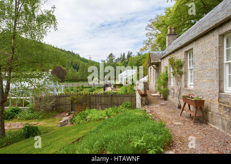 Ferienhaus in den Gemüsegarten in Balmoral Castle Estate, Aberdeenshire, North East schottischen Highlands. Stockfoto