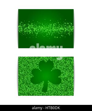 Horizontale Saint Patricks Day Banner Vorlage Stock Vektor