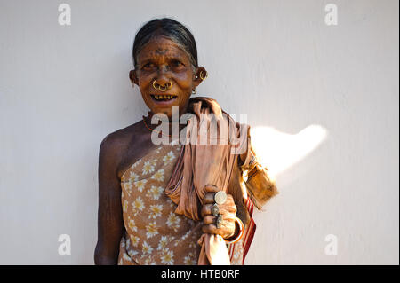 Frau aus dem Stamm Gadaba (Indien) Stockfoto