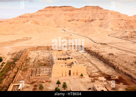 Medinet Tabu Tempel, Tal der Königinnen, Luxor, Ägypten Stockfoto