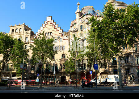 Gaudis Casa Batllo, Barcelona, Spanien Stockfoto