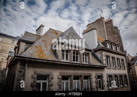 Die Intramuros - internen von Saint Malo. Bretagne, Frankreich Stockfoto