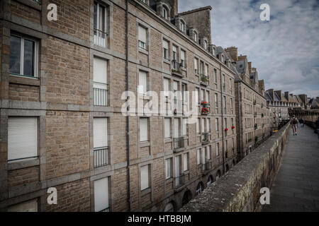 Die Intramuros - internen von Saint Malo. Bretagne, Frankreich Stockfoto