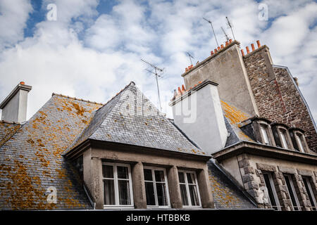 Die Intramuros - internen von Saint Malo. Bretagne, Frankreich Stockfoto