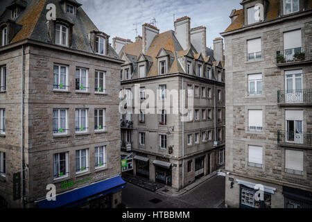 Die Intramuros - internen von Saint Malo. Bretagne, Frankreich Stockfoto