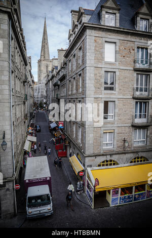 Die Intramuros - internen von Saint Malo. Bretagne, Frankreich Stockfoto