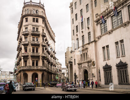 Havanna, Kuba am 13. Januar 2016: Blick auf die Street in Chinatown Stockfoto