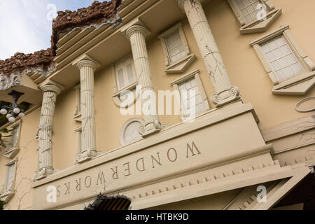 WonderWorks Vergnügungspark in Orlando, Florida. Stockfoto