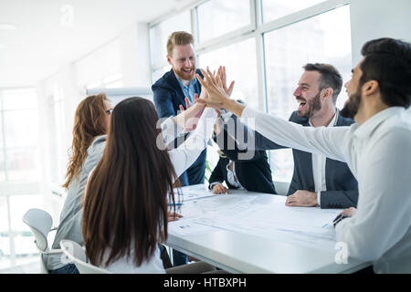 Erfolgreiche Enterprenours und Geschäft Leute Ziele Stockfoto