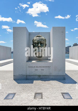 Ein Blick auf die Franklin D Roosevelt vier Freiheiten Park. Stockfoto