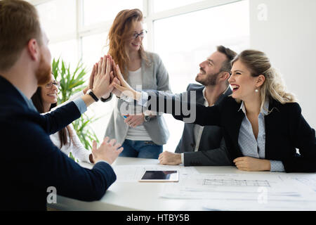 Erfolgreiche Enterprenours und Geschäft Leute Ziele Stockfoto